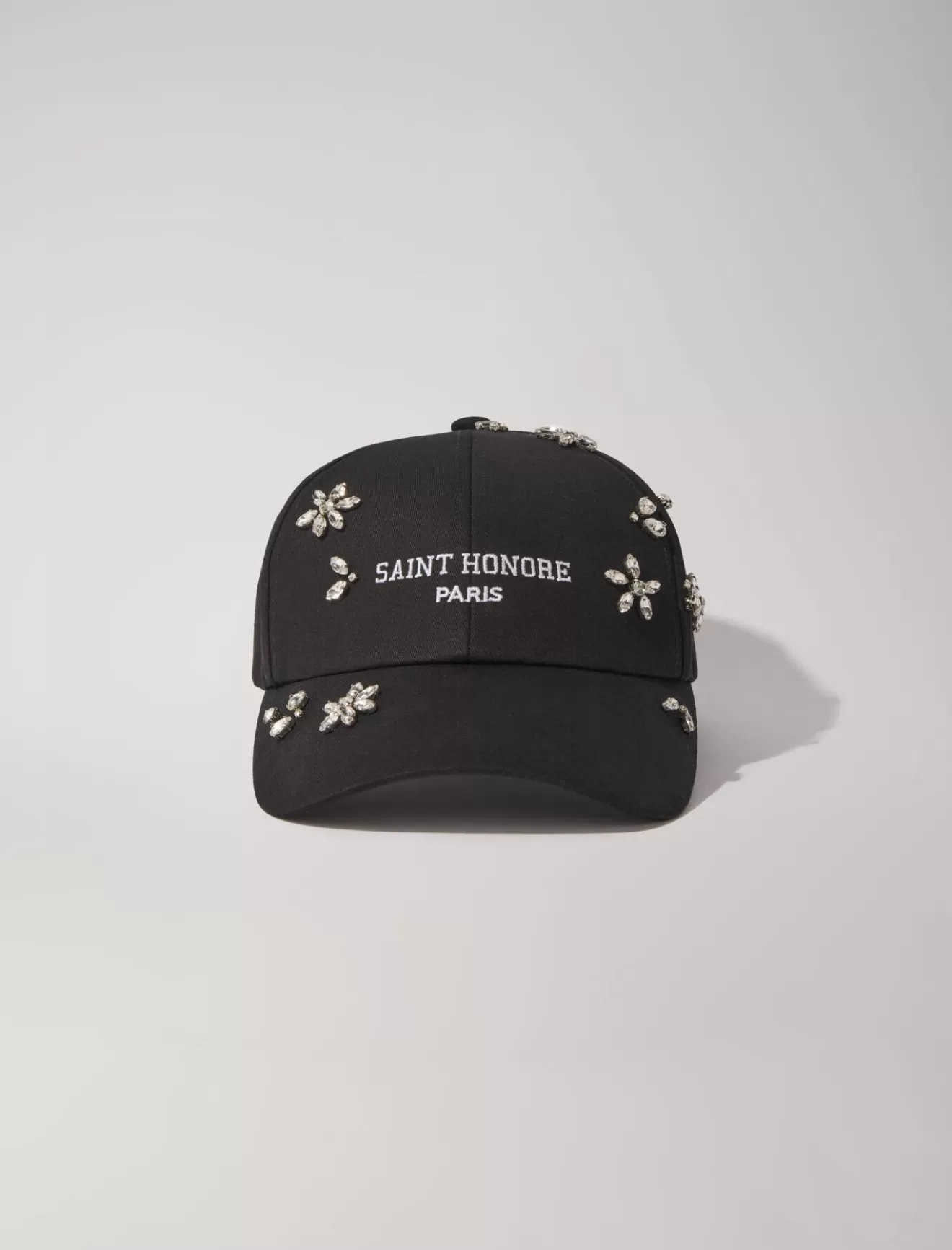 Casquette en coton et strass-Maje Hot