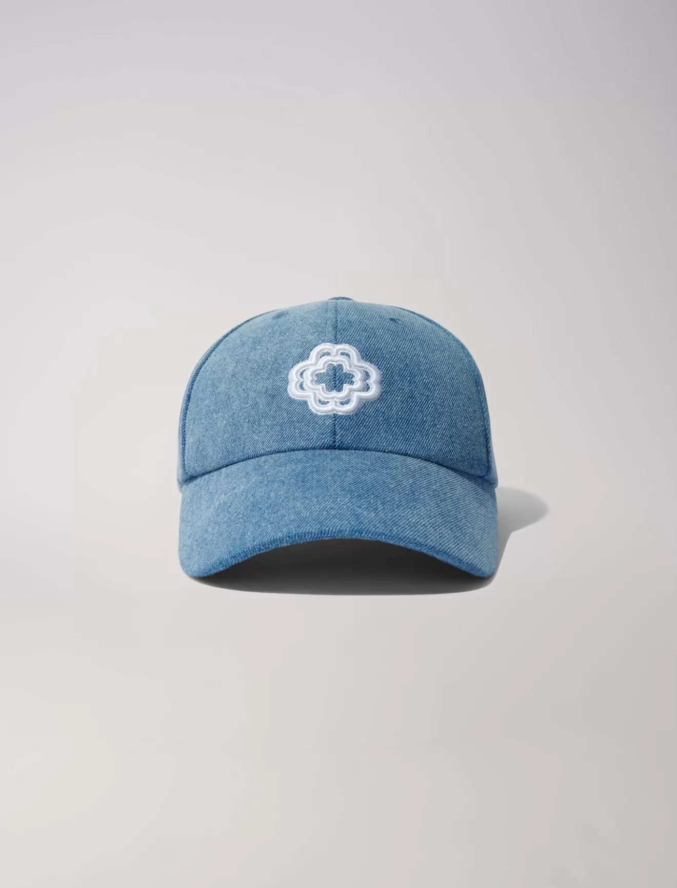 Casquette en denim à logo clover-Maje Cheap