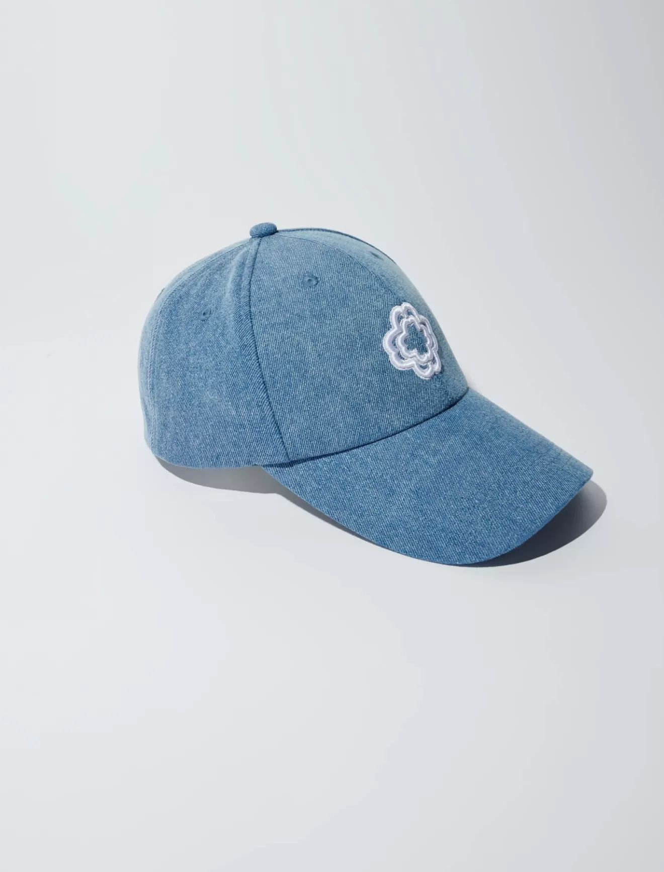 Casquette en denim à logo clover-Maje Cheap