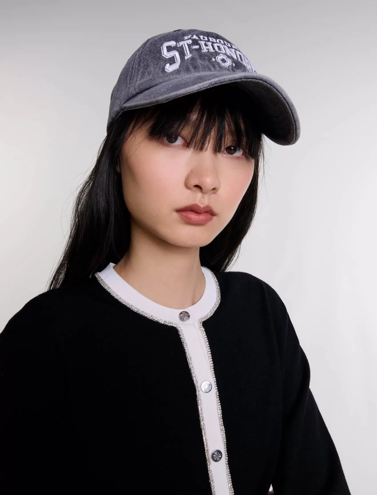 Casquette en denim Saint Honoré-Maje Cheap