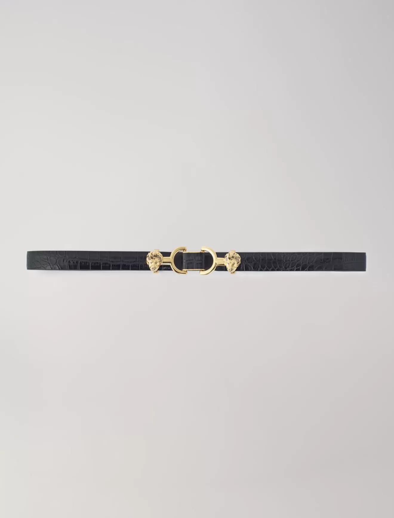 Ceinture fine en cuir à mors lion-Maje Discount