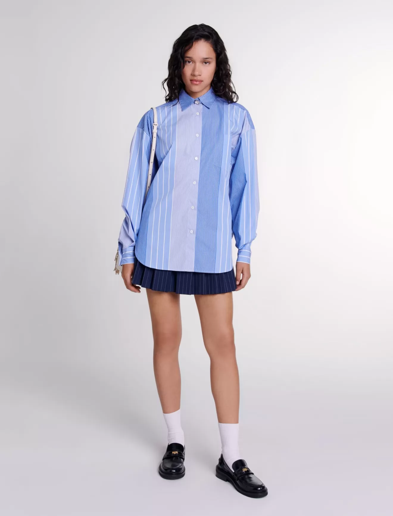 Chemise loose à rayures-Maje Online