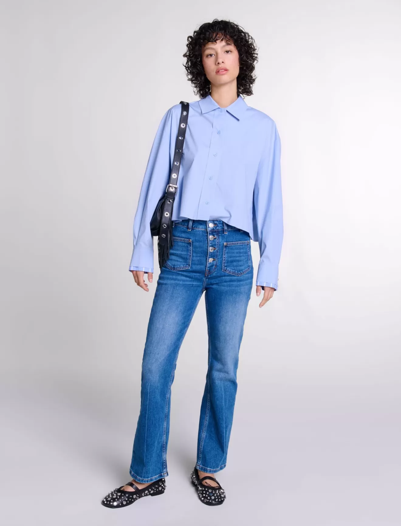 Jean denim à poches-Maje Store