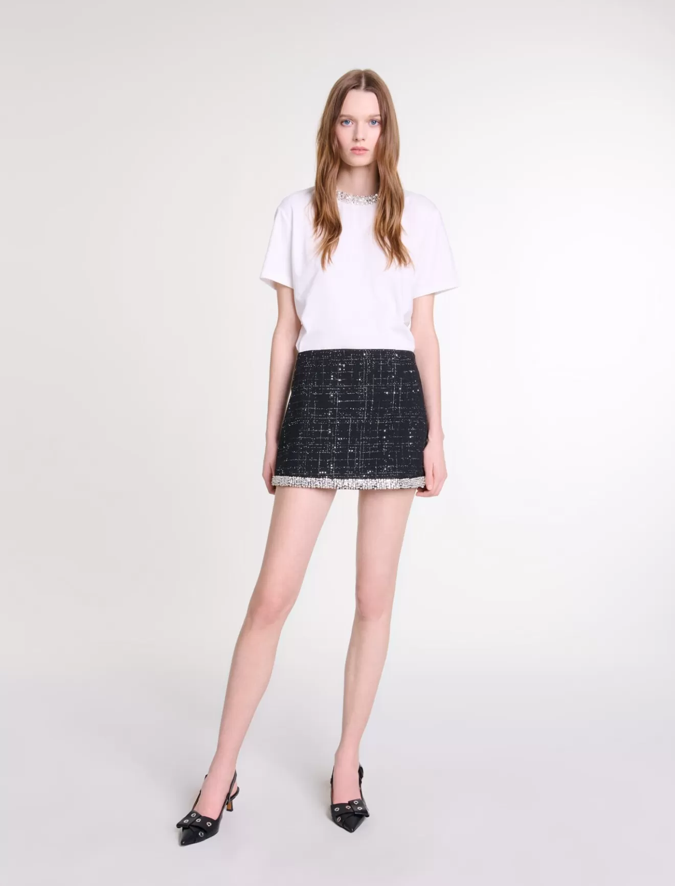 Jupe short à sequins-Maje Best Sale