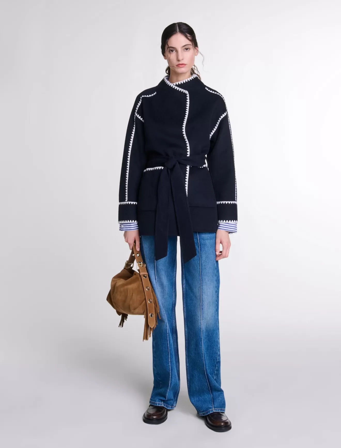 Manteau court double face-Maje Shop