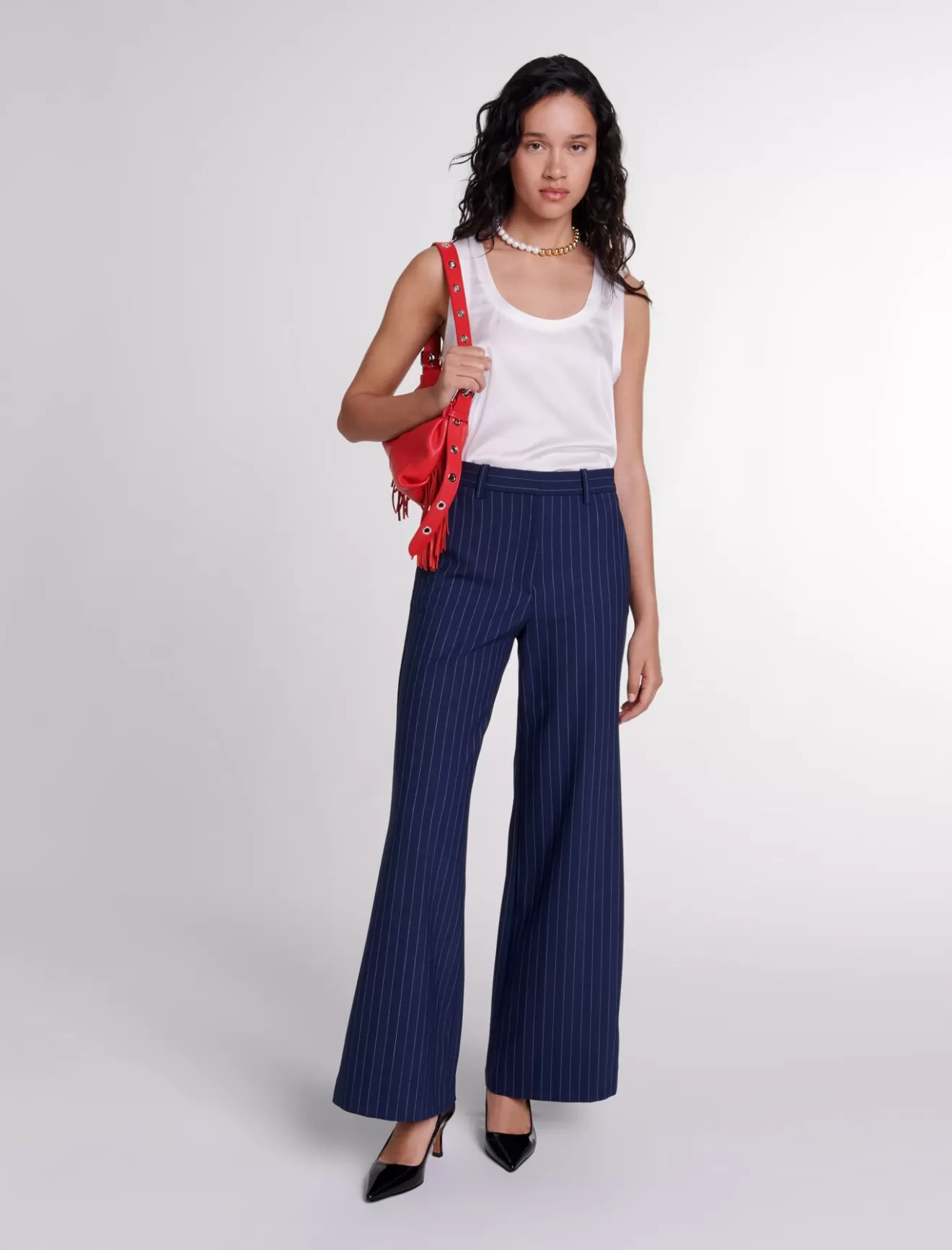 Pantalon à rayures-Maje Fashion