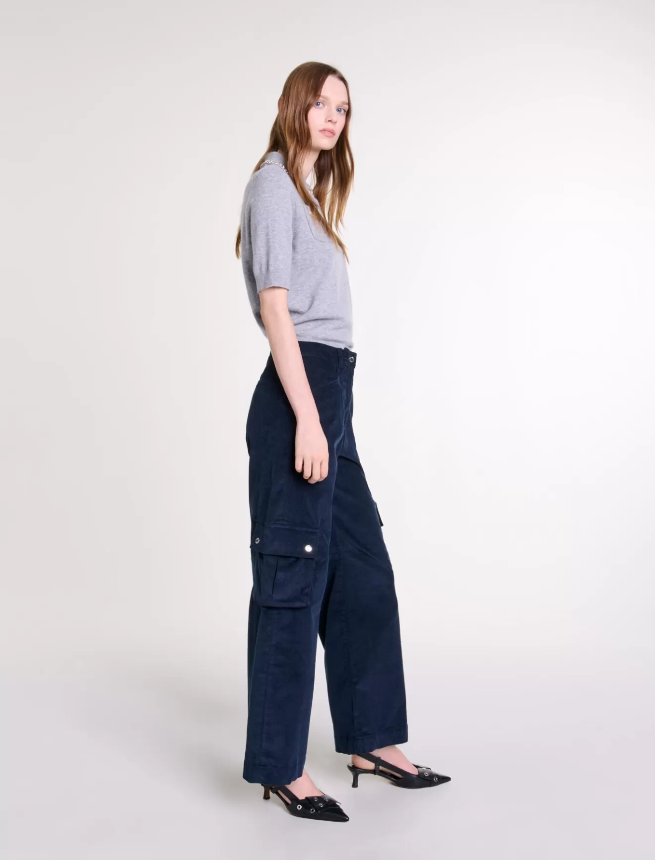 Pantalon cargo en velours-Maje Cheap