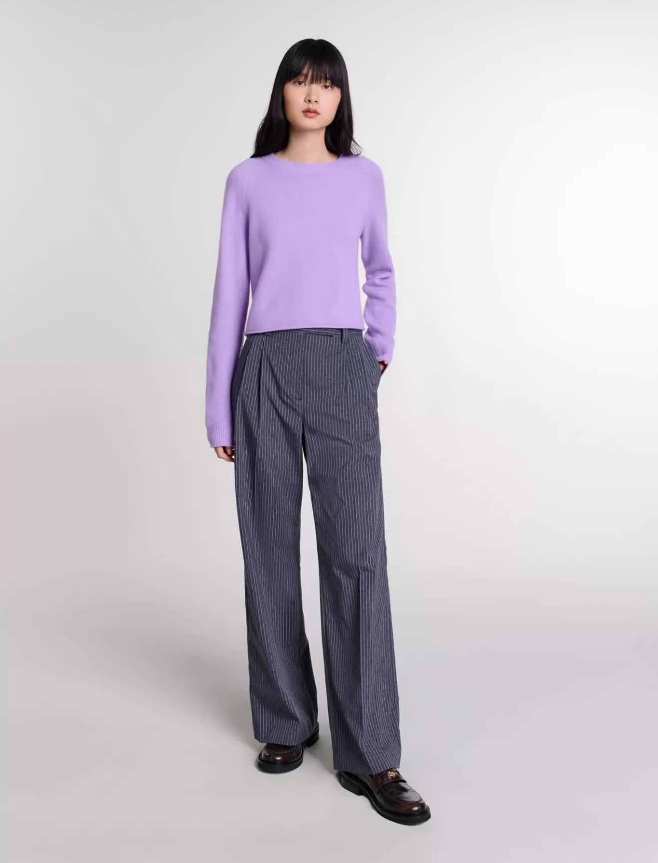 Pantalon de tailleur strassé-Maje Best