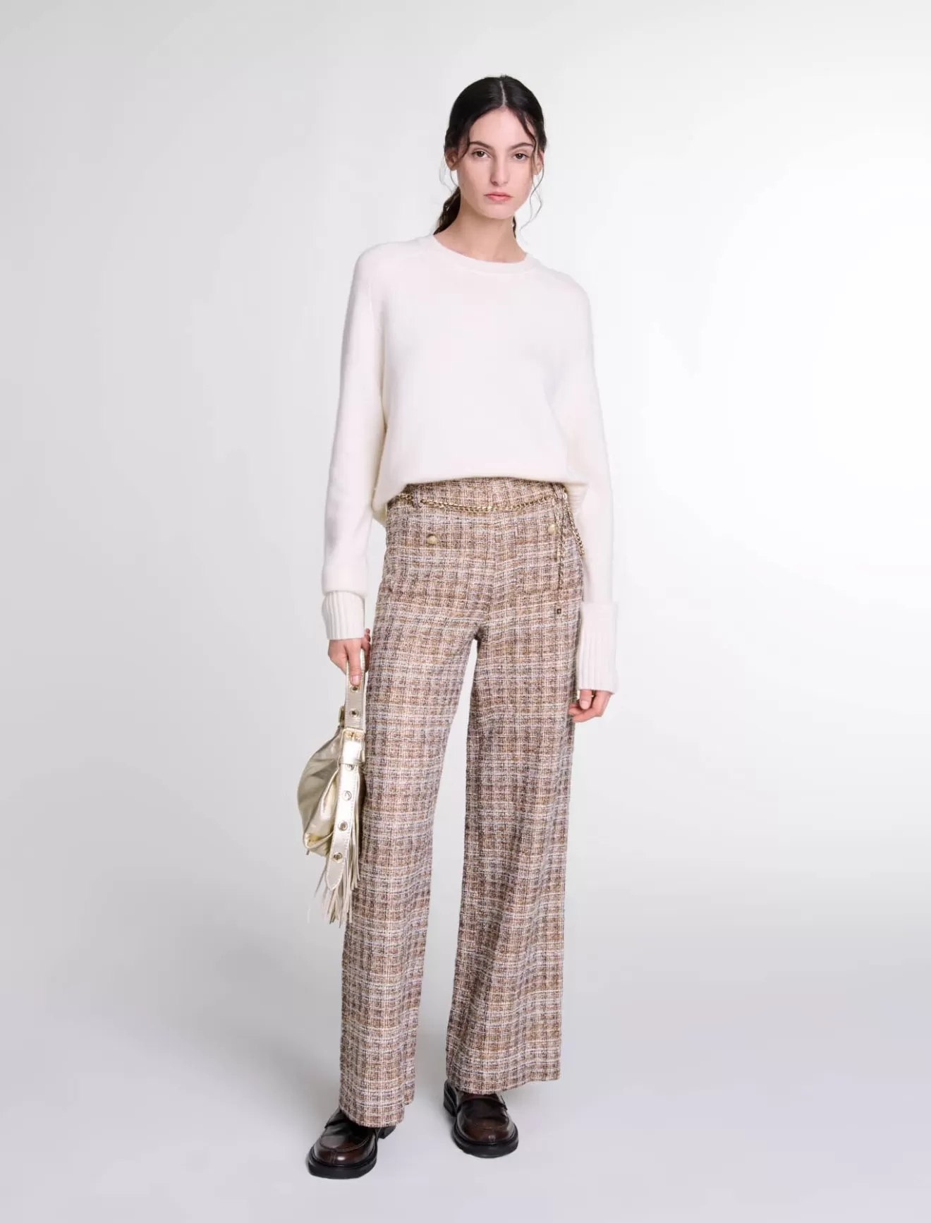 Pantalon en tweed-Maje Cheap