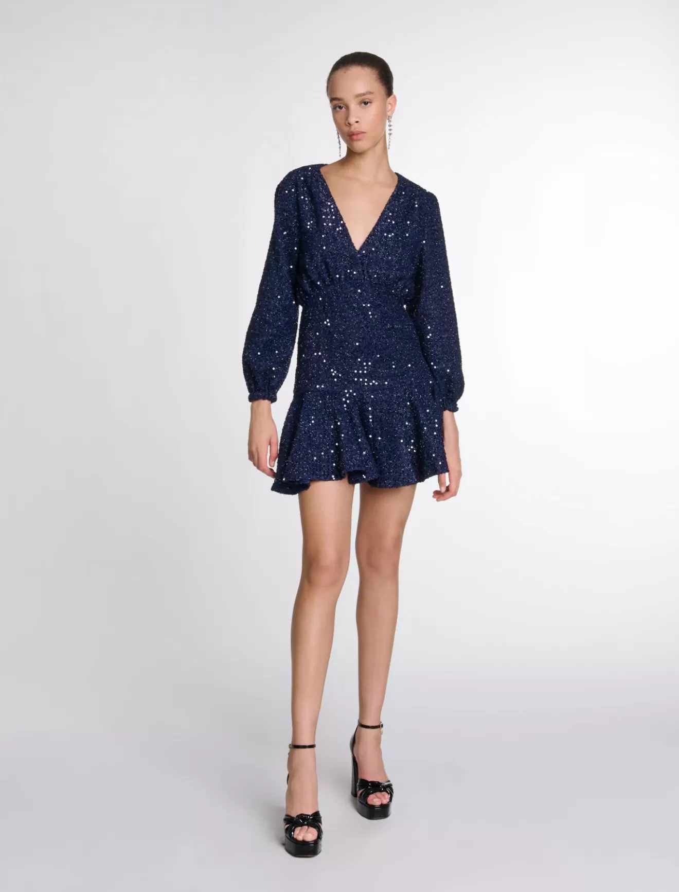 Robe courte à sequins-Maje Online