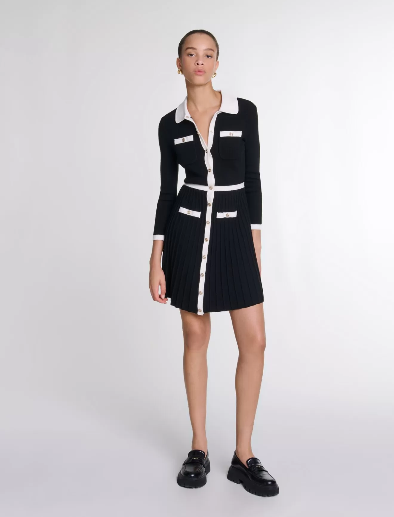 Robe courte en maille-Maje Clearance