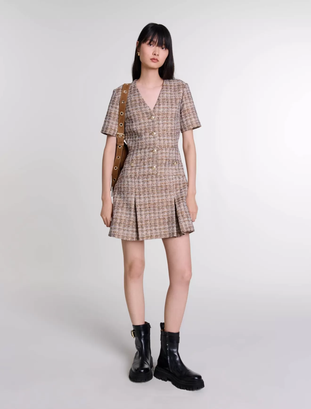 Robe courte en tweed-Maje Sale