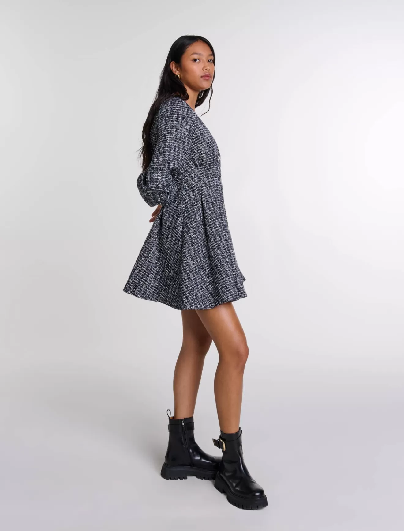 Robe courte en tweed-Maje Cheap