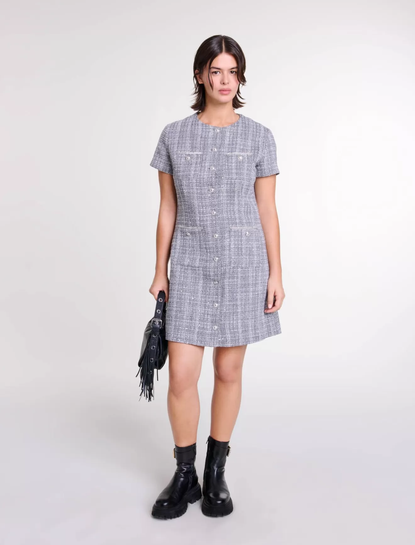 Robe en tweed-Maje Cheap