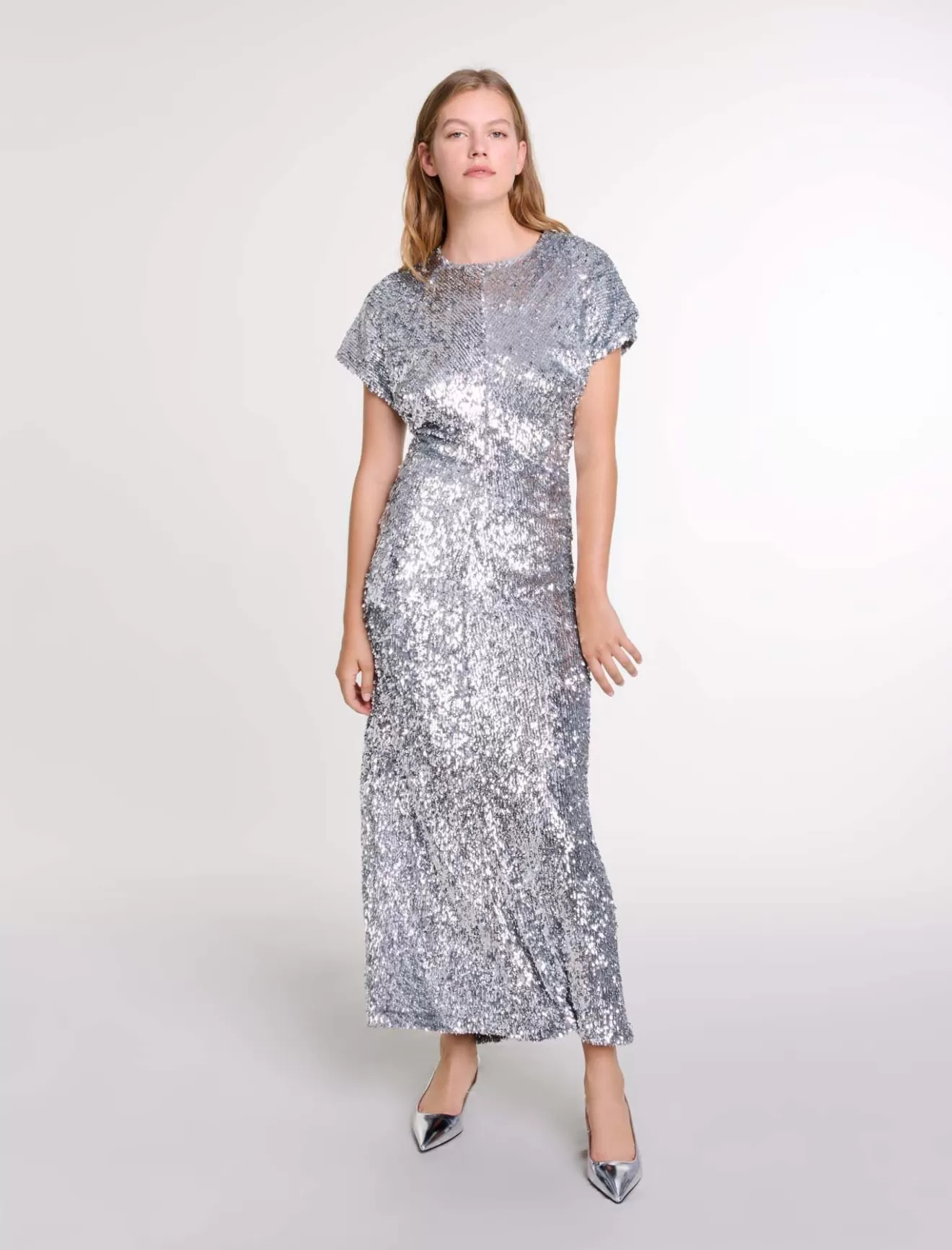 Robe longue en sequins-Maje Fashion