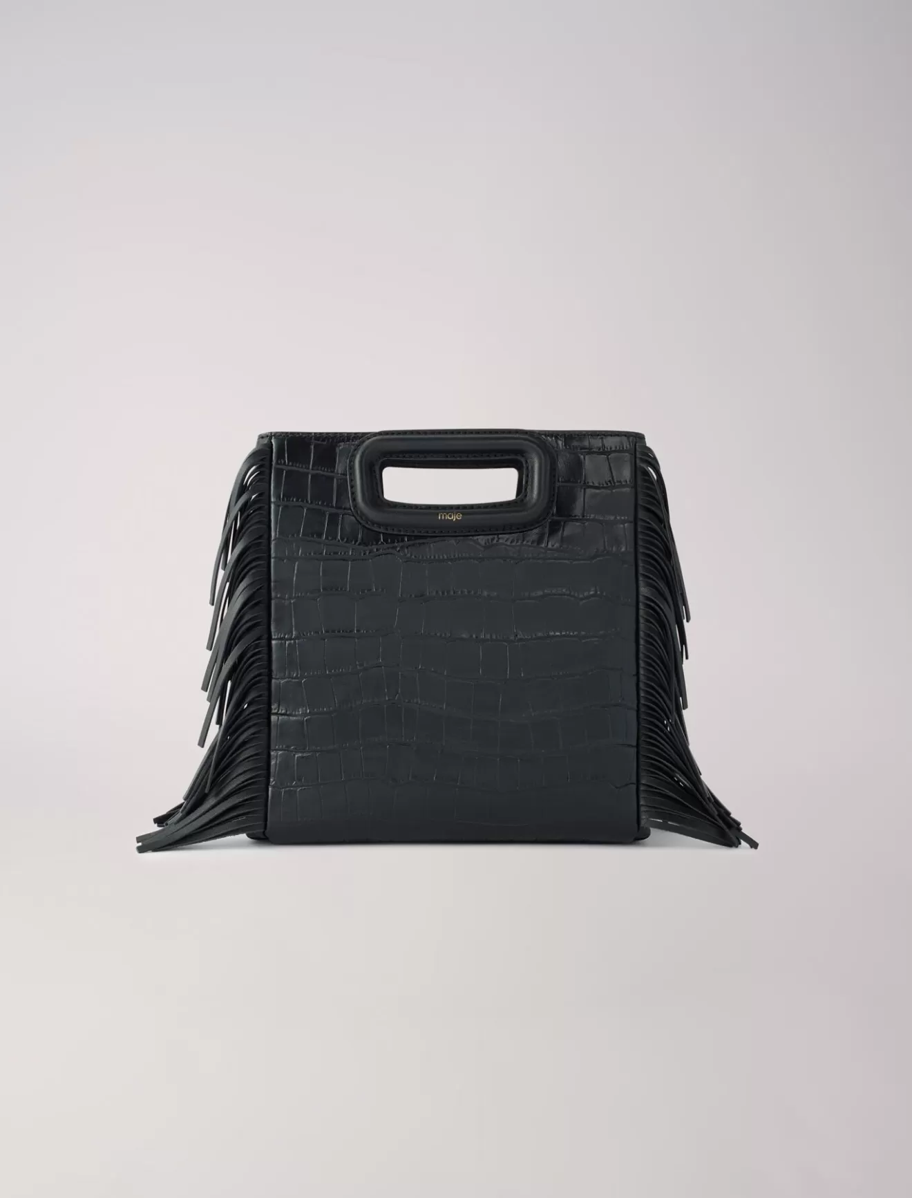 Sac M en cuir effet croco-Maje Store