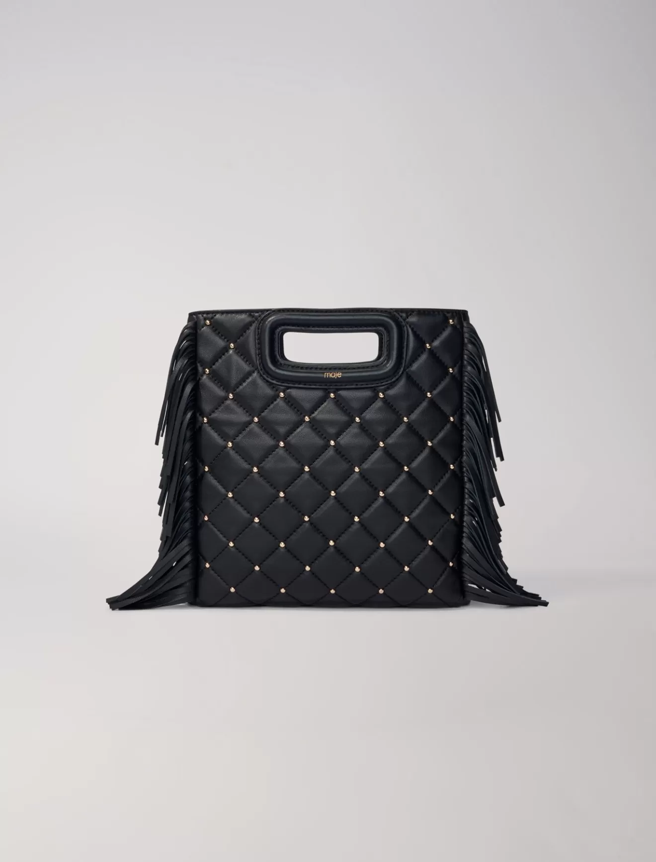 Sac M en cuir matelassé à studs-Maje Fashion