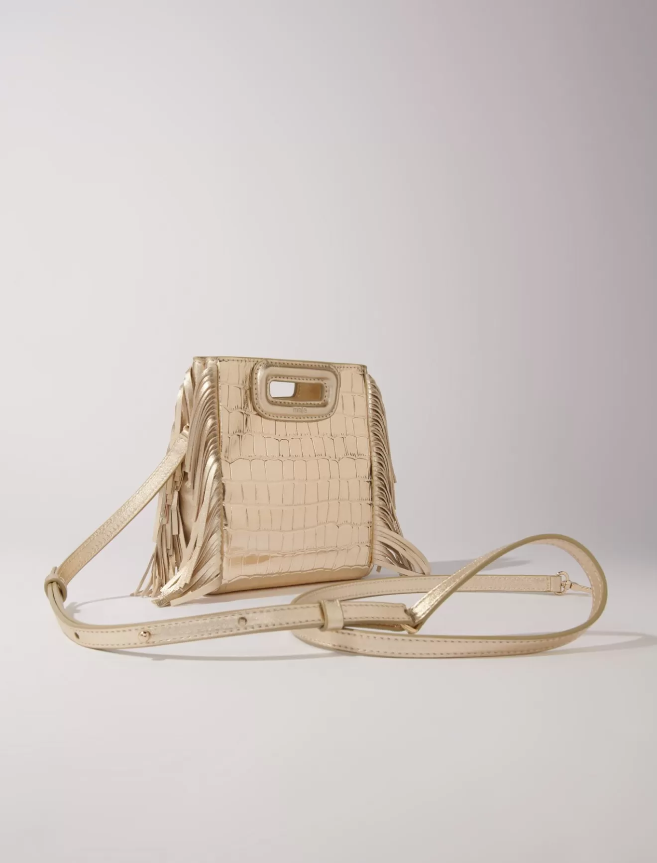 Sac M Mini en cuir effet croco-Maje Store