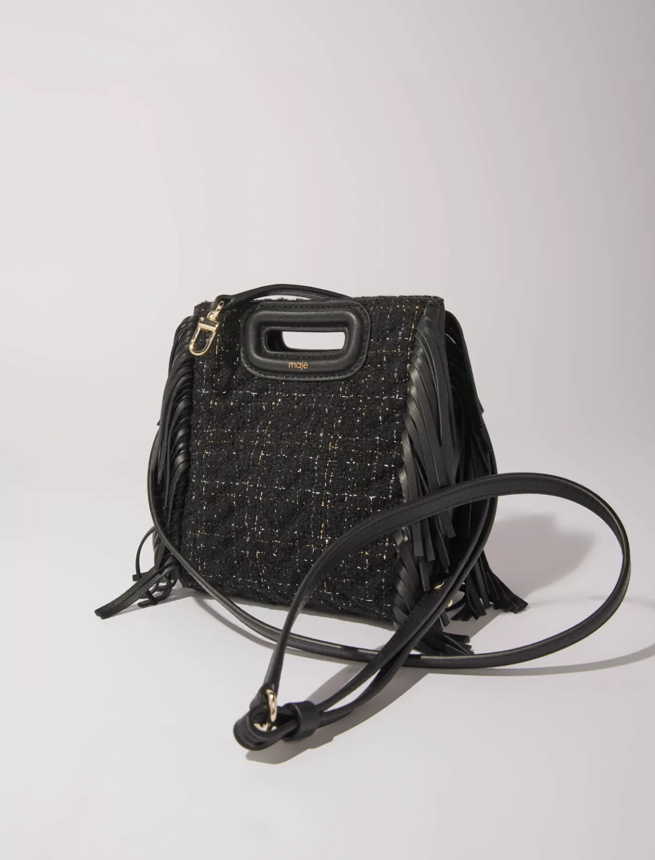 Sac M mini en tweed matelassé-Maje New