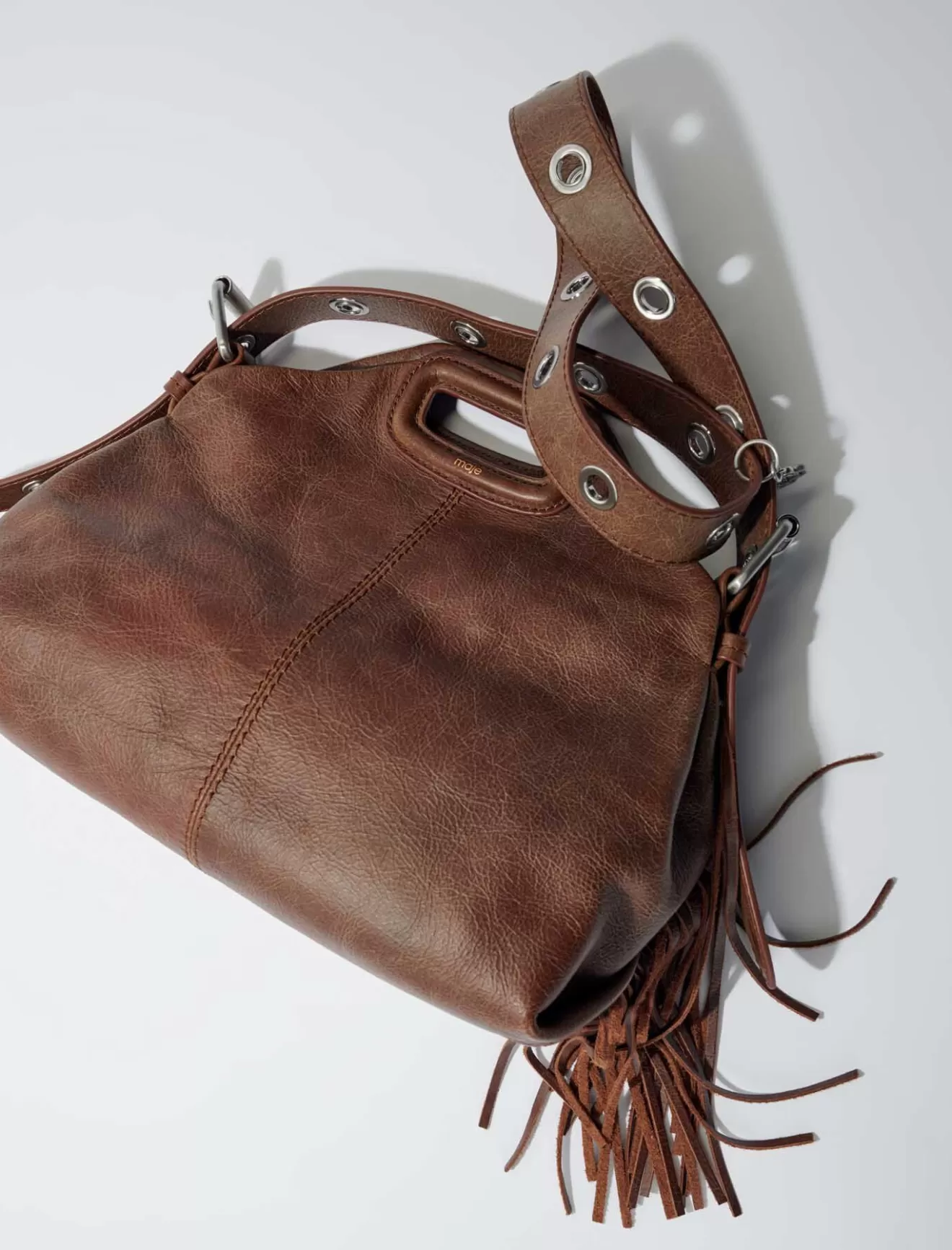 Sac Miss M en cuir vintage-Maje Clearance