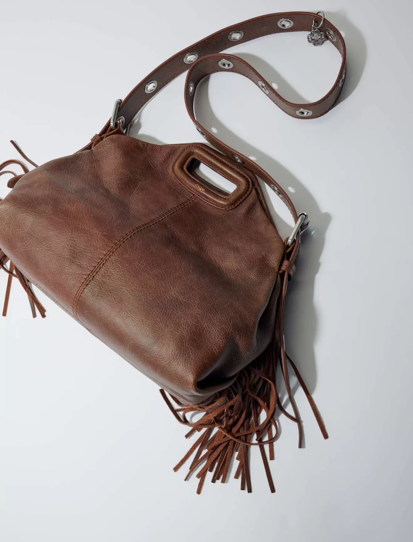 Sac Miss M en cuir vintage-Maje Clearance