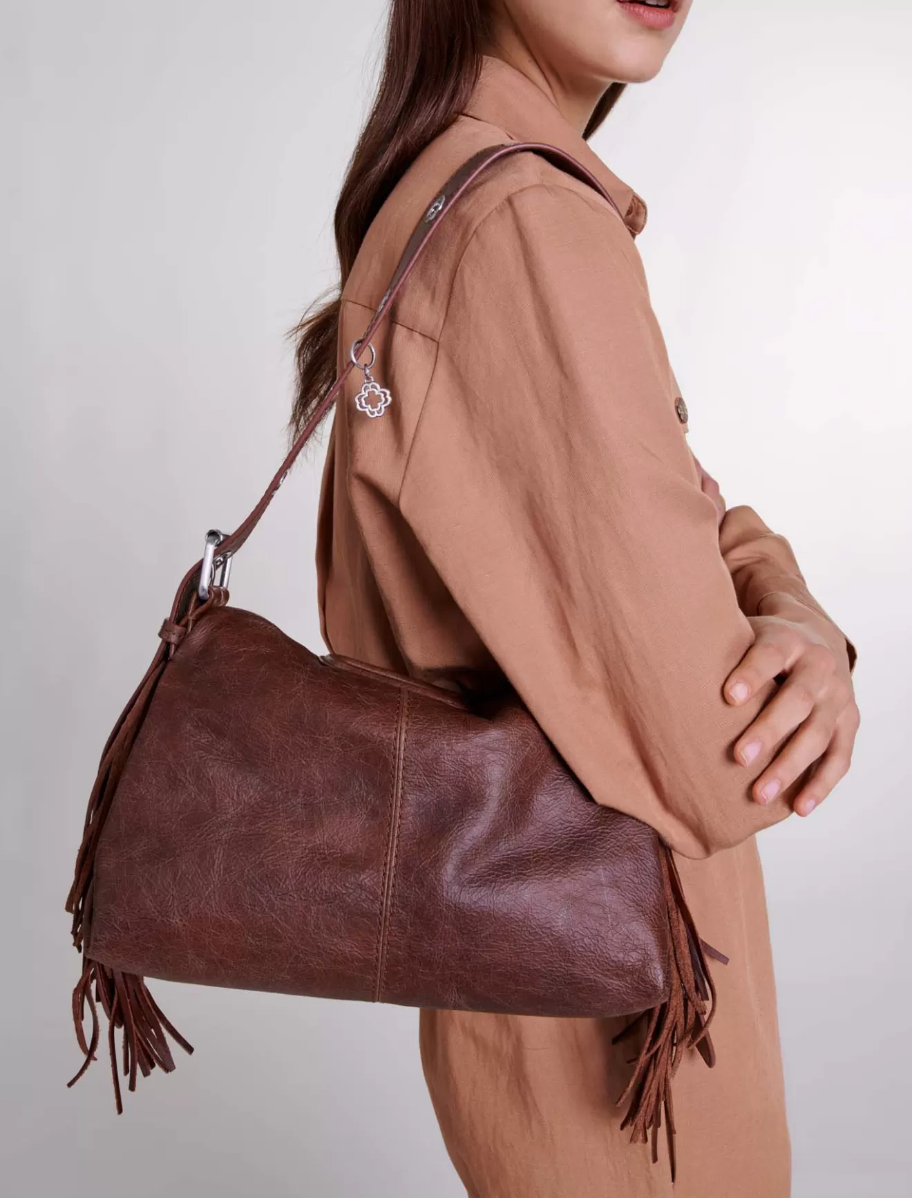Sac Miss M en cuir vintage-Maje Clearance