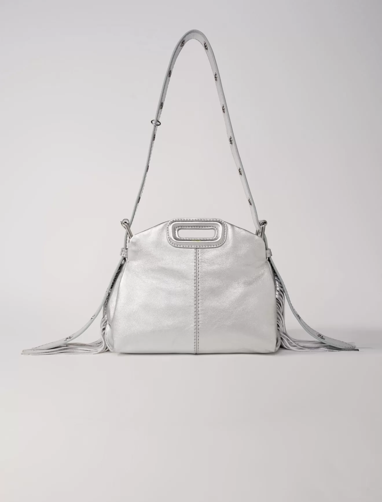 Sac Miss M Mini en cuir métal-Maje Outlet