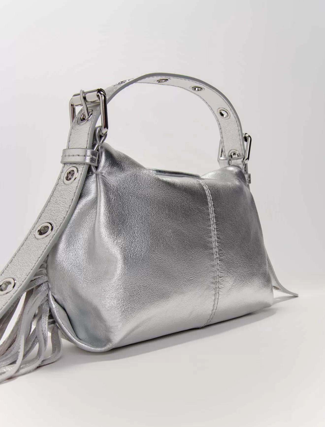 Sac Miss M Mini en cuir métal-Maje Outlet