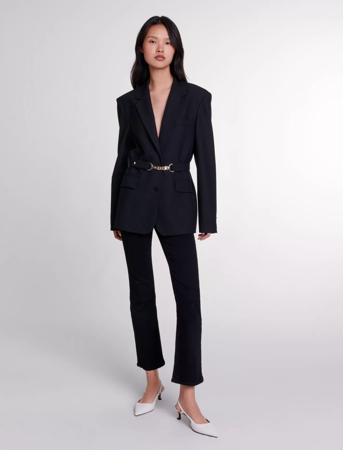 Veste de tailleur à ceinture-Maje Cheap