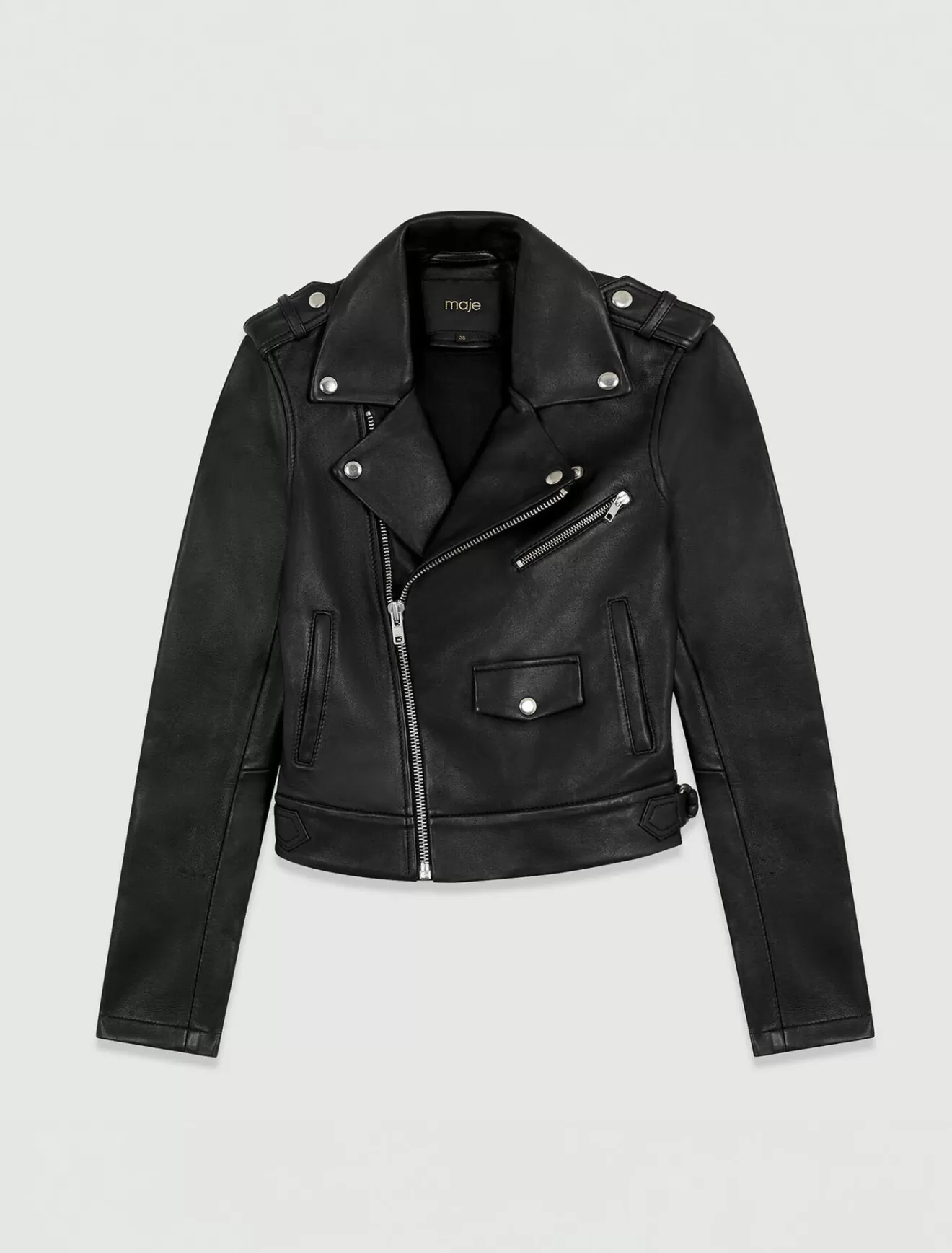 Veste en cuir-Maje Flash Sale